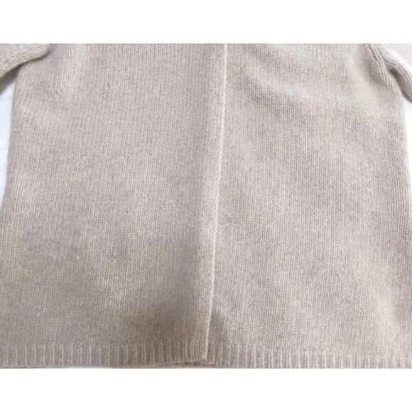 Sara Spencer XL Beige Lambswool Angora Cardigan Sweater Single Jewel Snap - Picture 2 of 11